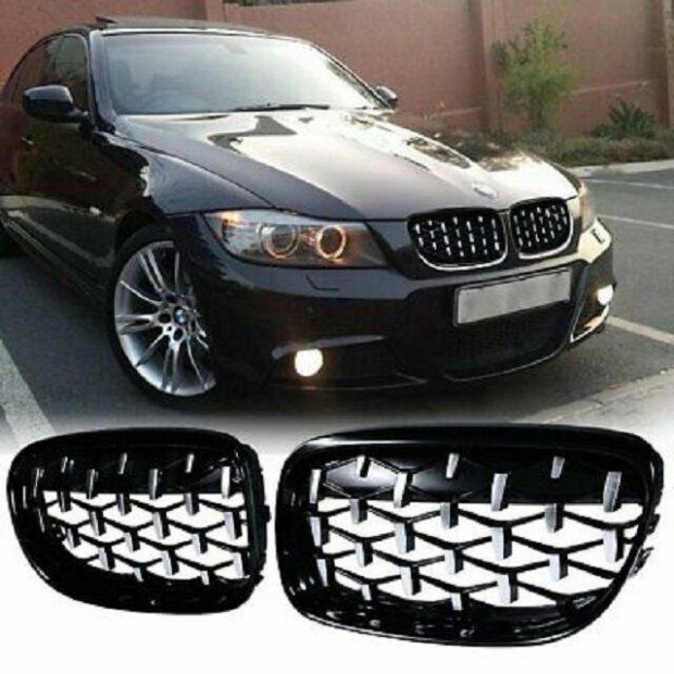 BMW e90 e91 face htrcs dszrcs vese Diamond fekete/szatn