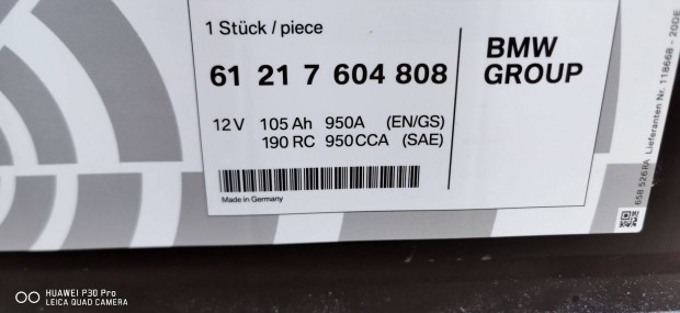BMW gyri akkumultor 12 V 105 Ah, Start- Stop rendszer authoz elad