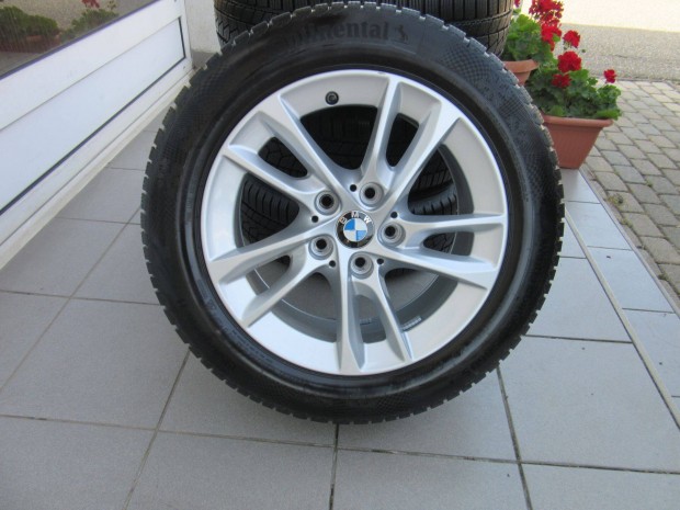 BMW gyári alufelni 5x120-s 195/60 R16 Continental téli gumival eladó