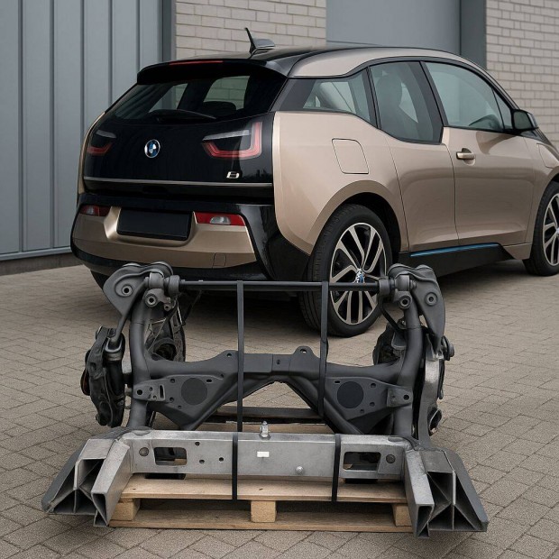 BMW i3 komplett frame: bölcső csonkállvány gátló STAB rúd jobb oldali