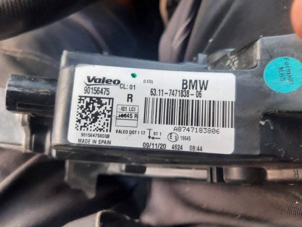 BMW i3 nappali menet fnylmpa
