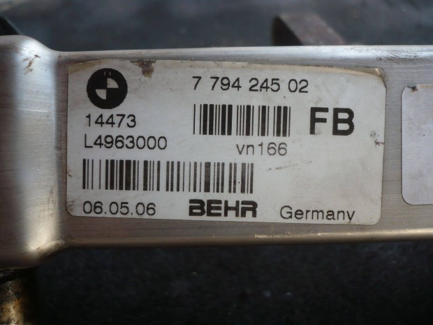 BMW kipufogógáz hűtő visszavezető törött