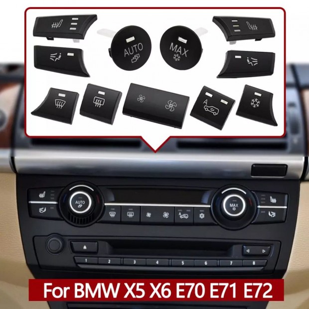 BMW klma AC hmrsklet-szablyoz gombkszlet X5 X6 E70 E71,