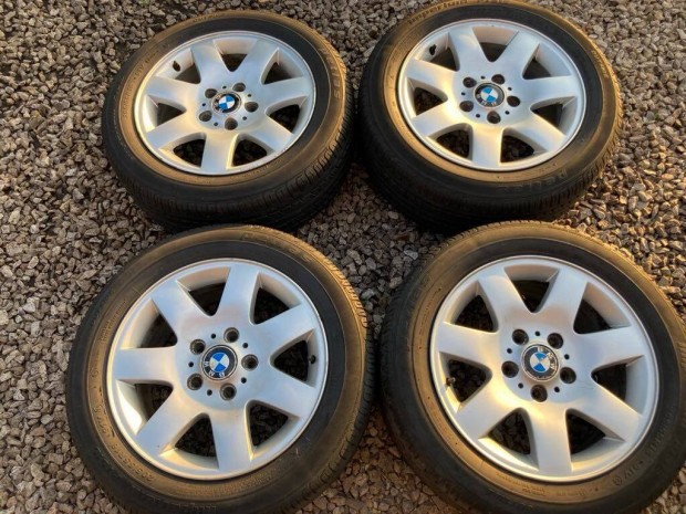 BMW komplett kerekek 205/55 R16 jó gumikkal DOT1820