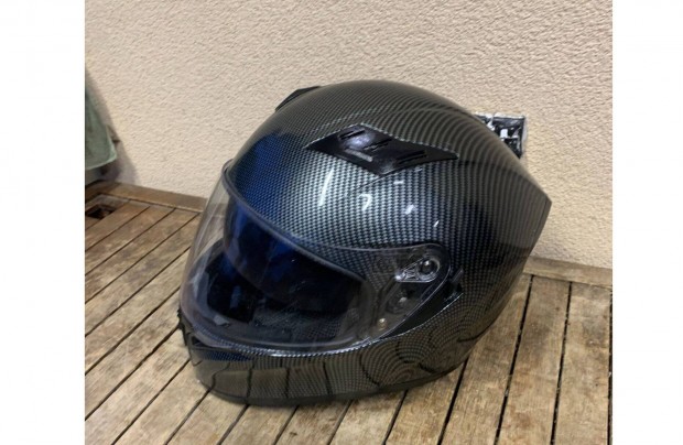 BNO Premium Carbon Bukósisak Napszemüveggel L 59-60 cm