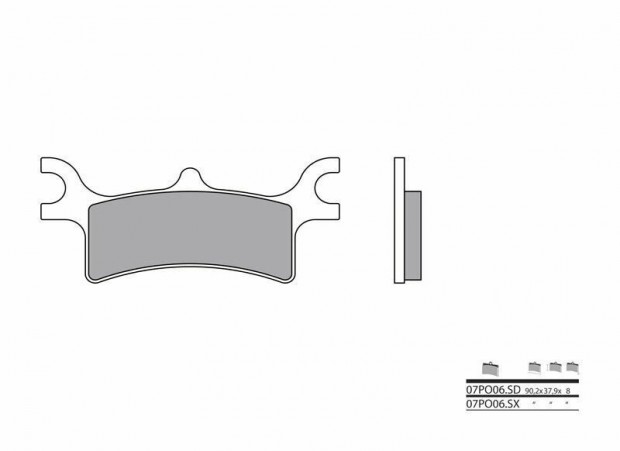 BREMBO Off-Road szinterezett fém fékbetétek - 07PO06SX