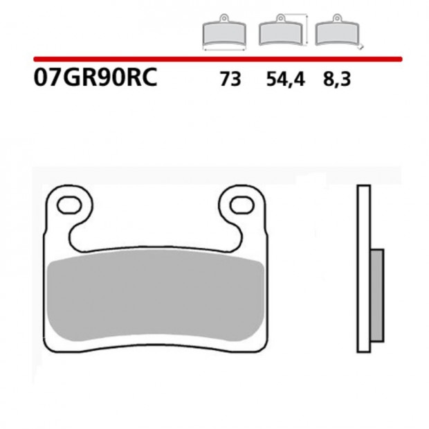 BREMBO Racing Karbon-Kermia Fkbettek - 07GR90RC