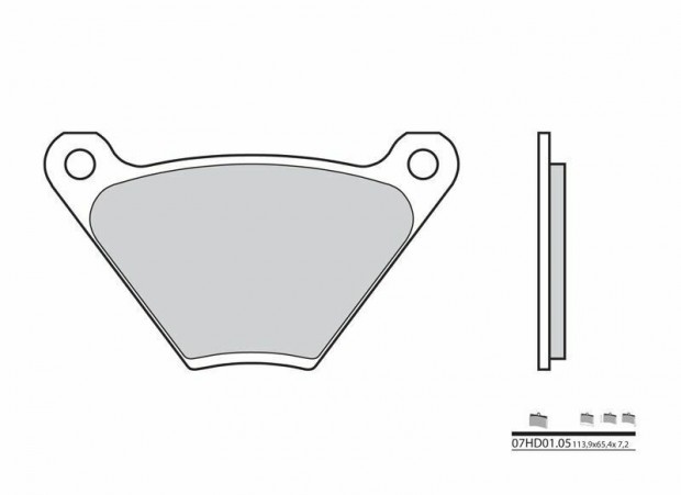 BREMBO Utcai Szén-Kerámia Fékbetétek - 07HD0105