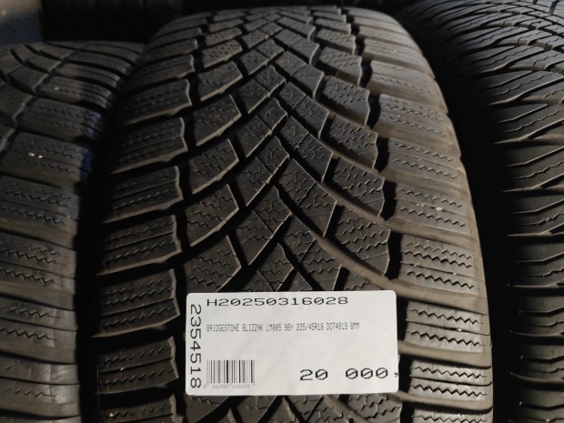 BRIDGESTONE BLIZZAK LM005 98Y 235/45R18 DOT4919 6MM HASZNÁLT GUMI Y