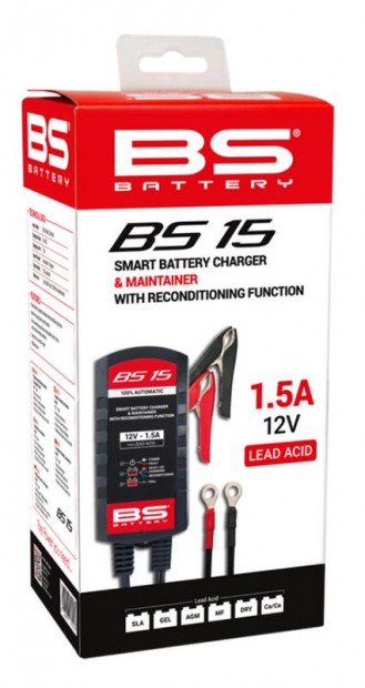 BS BATTERY BS15 Okos Akkumulátortöltő