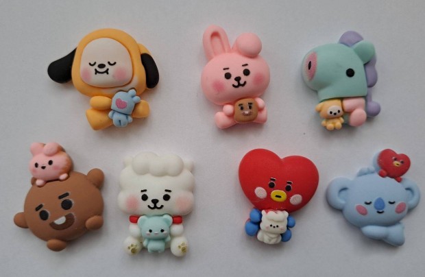 BTS BT21 kpop manyag figura dsz 7 db-os j