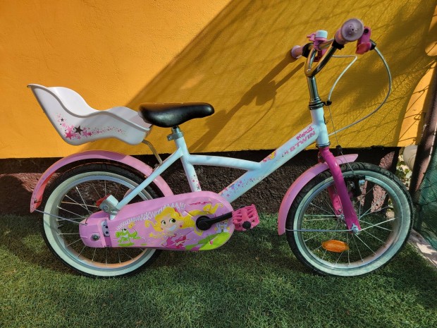 B'Twin btwin B Twin Decathlonos Princess 16" gyerekbicikli babaszállít