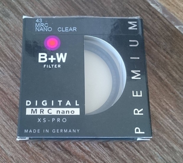 B+W 43 007 clear mrc nano XS pro digital objektv szr