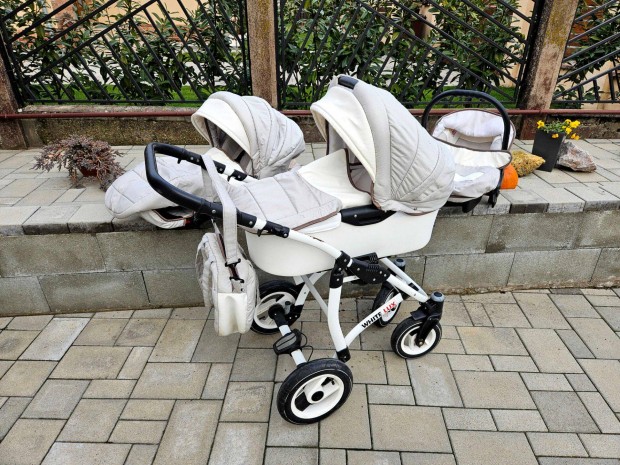 Babakocsi Babylux, white lux 3in1