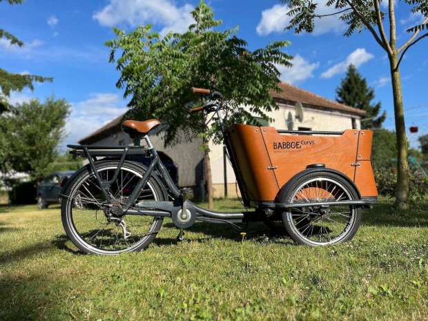 Babboe Curve E teherbicikli cargo bike elektromos teherkerékpár