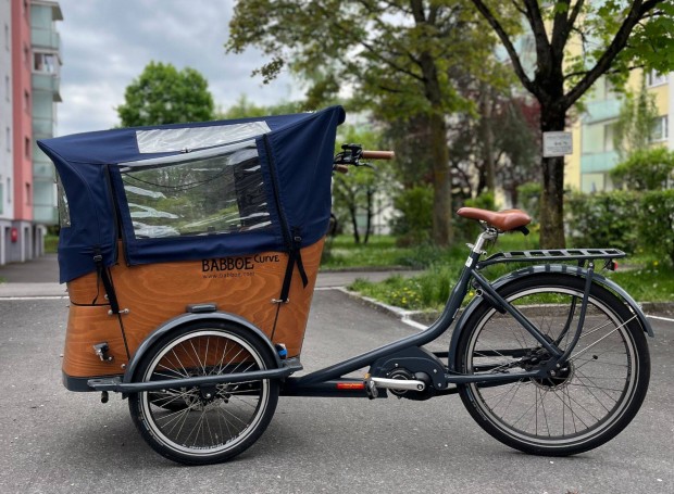 Babboe Curve Mountain elektromos teherkerékpár cargo bike teherbicikli