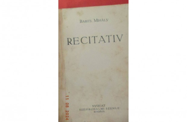 Babits Mihly: Recitativ