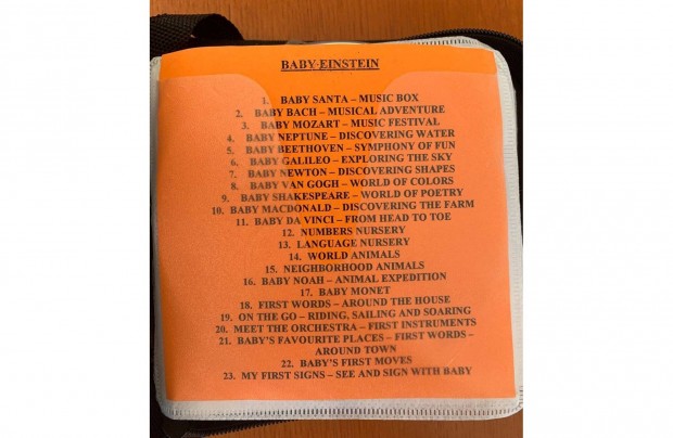 Baby Einstein, 23 db CD, angol nyelv hanganyagok babknak