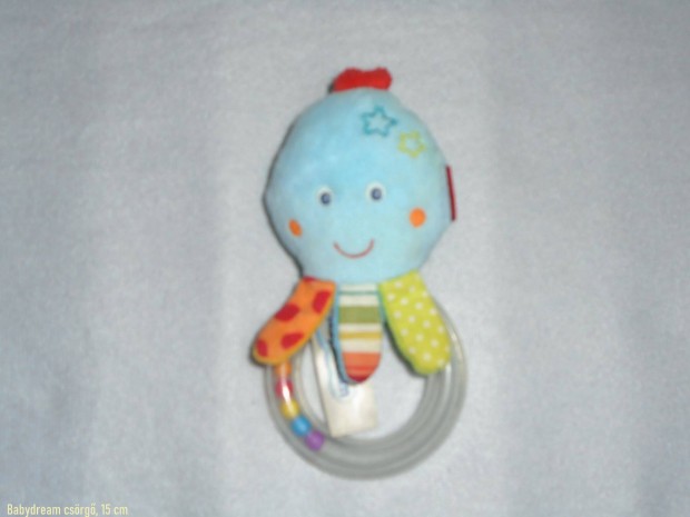Babydream kék csörgő polip (15 cm)