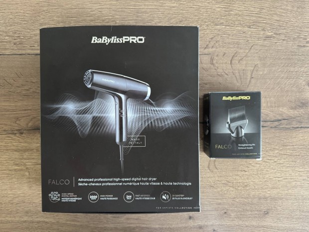 Babyliss Pro Falco hajszrt 2000W, fekete-ezst sznben 