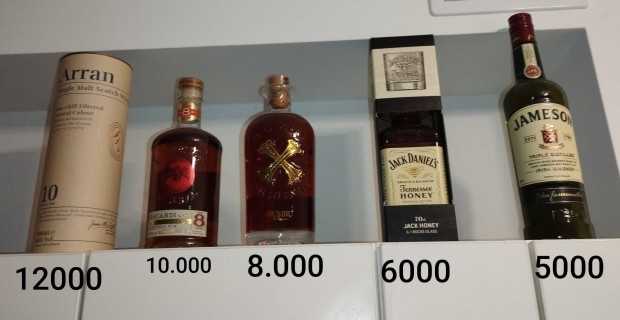 Bacardi,Jack,Bubu,Jamesson,Arran