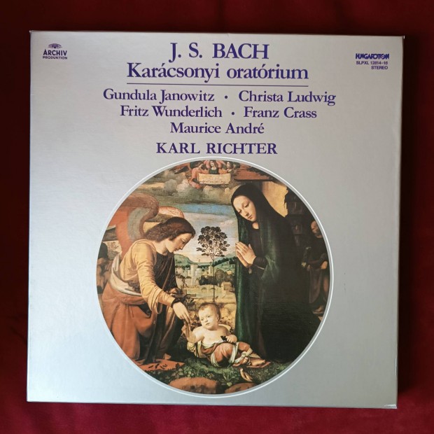 Bach Karcsonyi Oratrium bakelit lemez szett (3 lemezes)