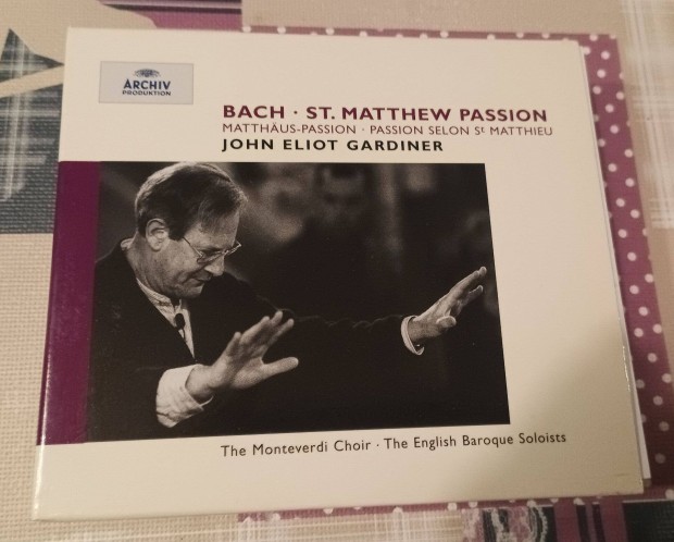 Bach Szent Mt Passi tripla (3db) CD tokjban, knyvecskjvel, karc