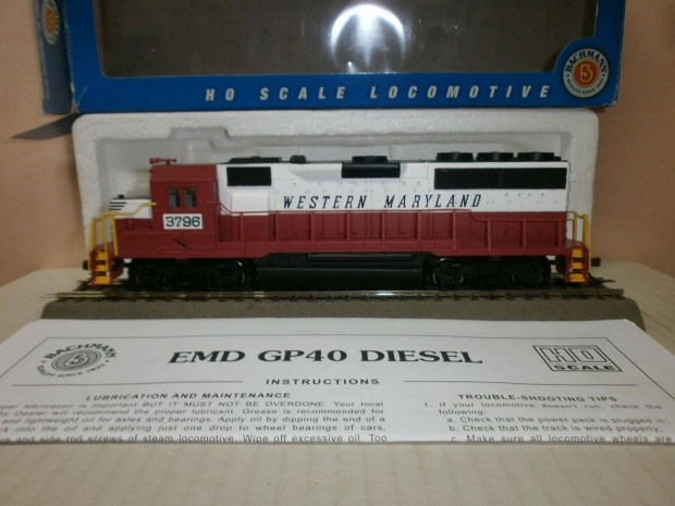 Bachmann 63537 -EMD GP 40 - Usa dizel mozdony - H0