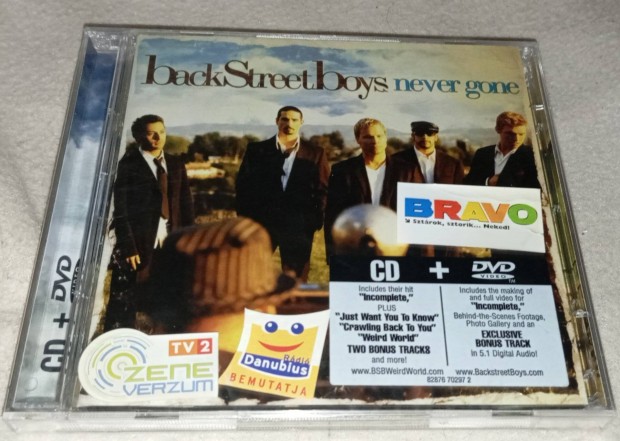 Back Street Boys - Never Gone CD+DVD lemez Bontatlan 