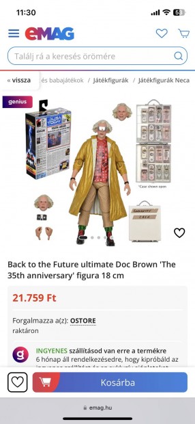 Back to the Future ultimate Doc Brown 'The 35th anniversary' figura