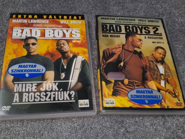 Bad Boys 1-2 DVD (1995 / 2003) Szinkronizlt (Will Smith, Martin Lawre