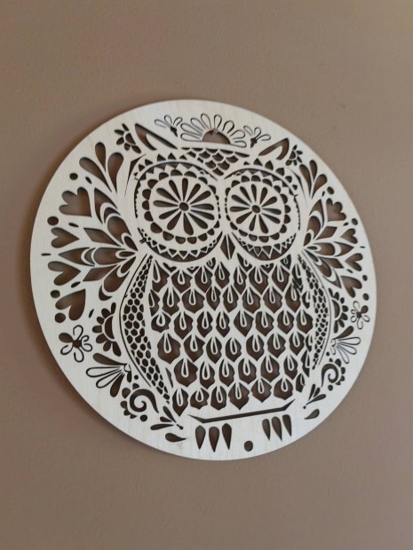 Baglyos mandala falidísz