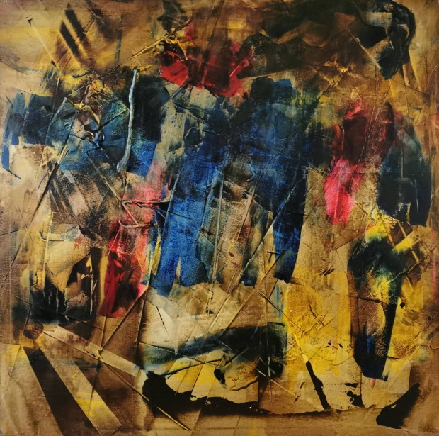 Baján Ildikó festmény 50 x 50 cm