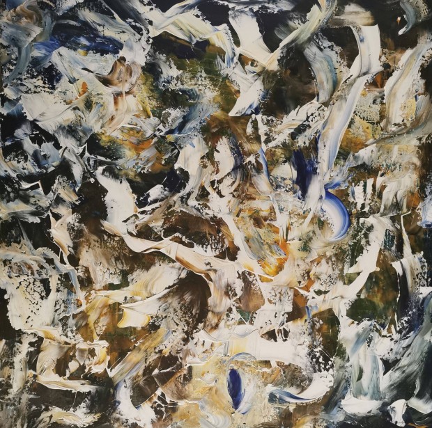 Baján Ildikó festmény 80 x 80 cm