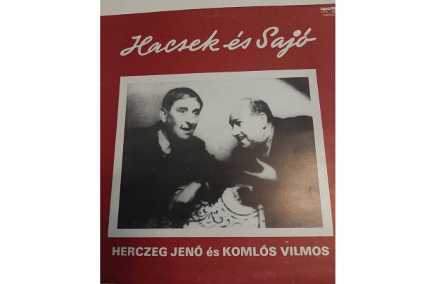 Bakeli vinyl LP - Hacsek és Sajó - Herczeg Jenő, Komlós Vilmos