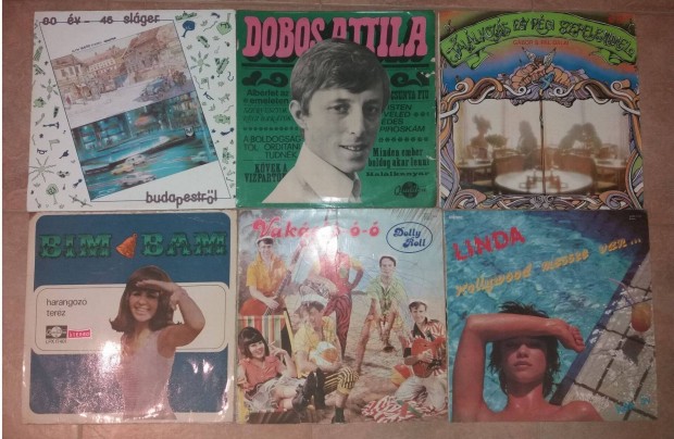 Bakelit lemez Linda, Dolly Roll,Dobos Attila,Harangoz Terz, Budapest