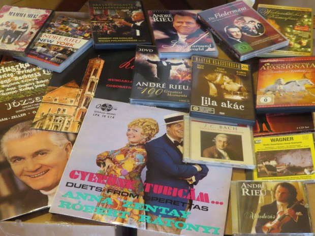 Bakelit lemezek, CD, DVD