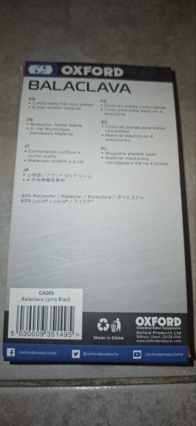 Balaclava motoros maszk