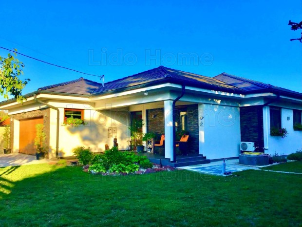 Balatonfenyvesen modern, luxus csal�di h�z v�zk�zelben