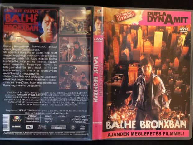 Balh Bronxban DVD (karcmentes, Jackie Chan, Dupla Dynamit kiads)