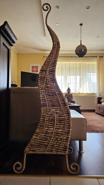 Bali stilusu állólámpa rattan - ingyen szállítás