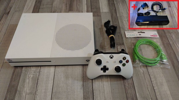 Ballagós Kinect+Xbox One S 1tb Konzol Magyar Menü+Választható Játék!