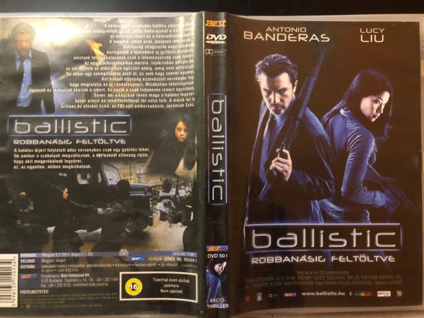 Ballistic Robbansig feltltve (karcmentes, Antonio Banderas) DVD