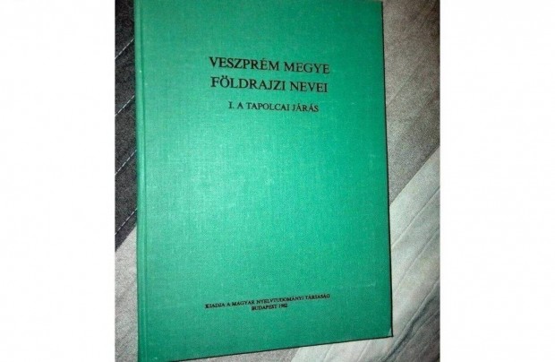 Balogh L. Veszprm megye fldrajzi nevei I.: A tapolcai jrs