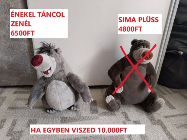 Balu medve nekel tncol zenl 30cm