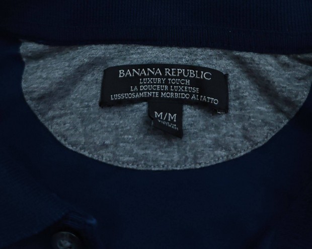 Banana Republic luxus érzetű prémium uj pamut póló M