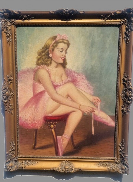 Bánáti rózsaszín ruhás balerina