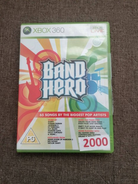 Band Hero gitros Xbox 360 jtk elad!