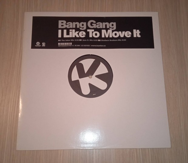 Bang Gang- I Like To Move It (Vinyl,2001)