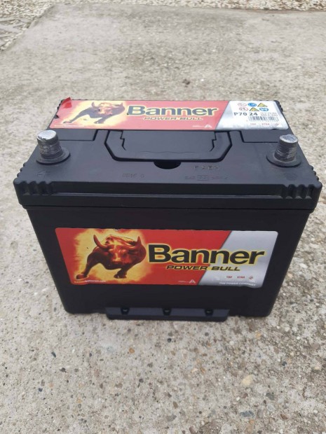 Banner Power Bull Aut Akkumultor 12 V 70 Ah 600 A Bal + os elad